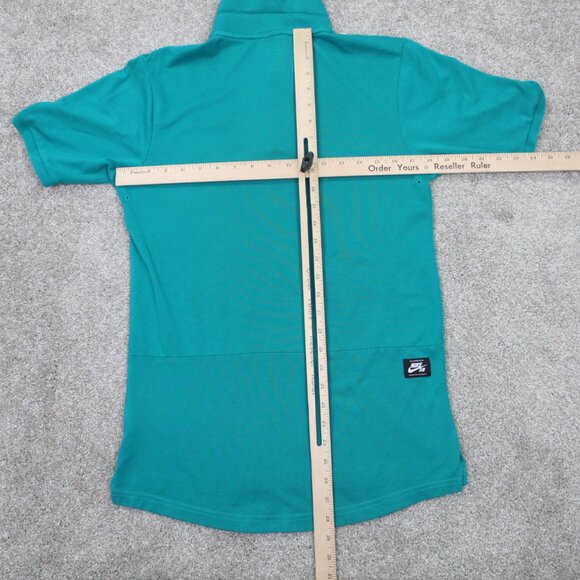 Nike SB Pique Polo Shirt Men Small Green Dri-Fit Vented Cotton/Poly S/S Pullover - Picture 12 of 15